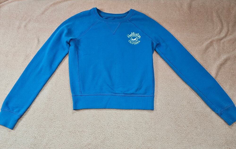 Hollister California Pacific Merchants Women's XS Crewneck Blue Sweatshirt